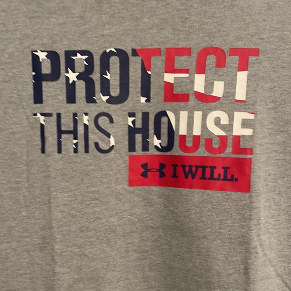 Under Armour protect this house short sleeve shirt in size youth medium NWOT - Picture 3 of 8